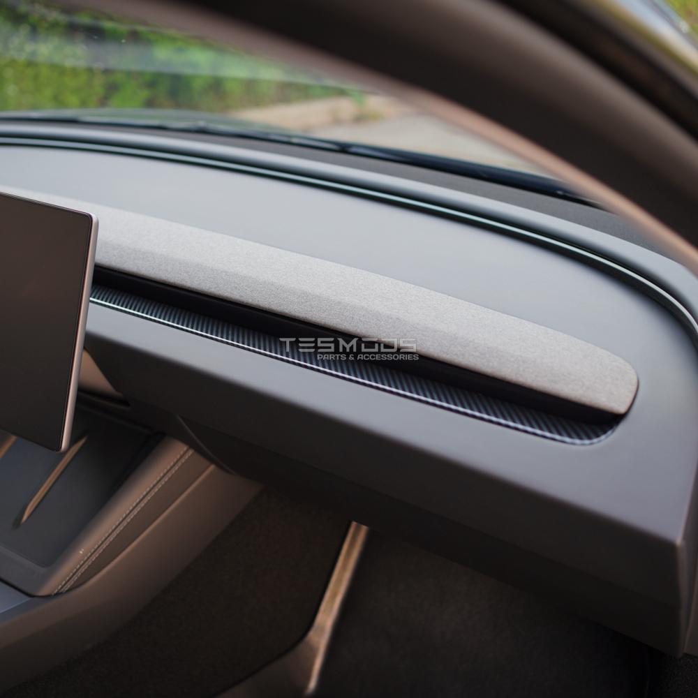 Model 3 Gloss Carbon Fiber Dash Trim Cover - Model 3, Model 3 Highland