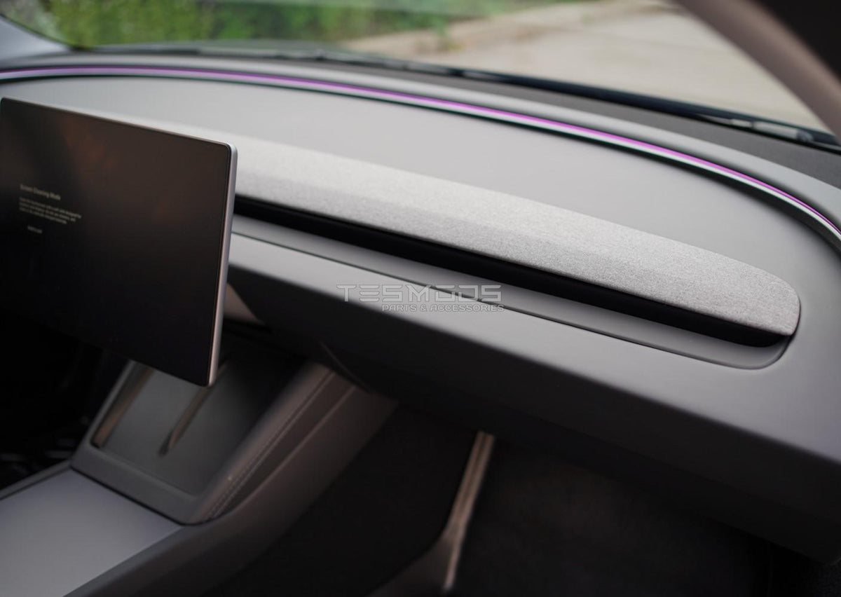 Model 3 Matte Black Dash Trim Cover - Model 3, Model 3 Highland