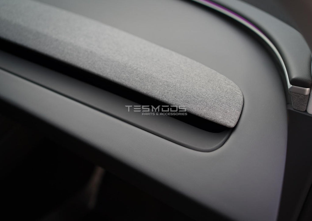 Model 3 Matte Black Dash Trim Cover - Model 3, Model 3 Highland