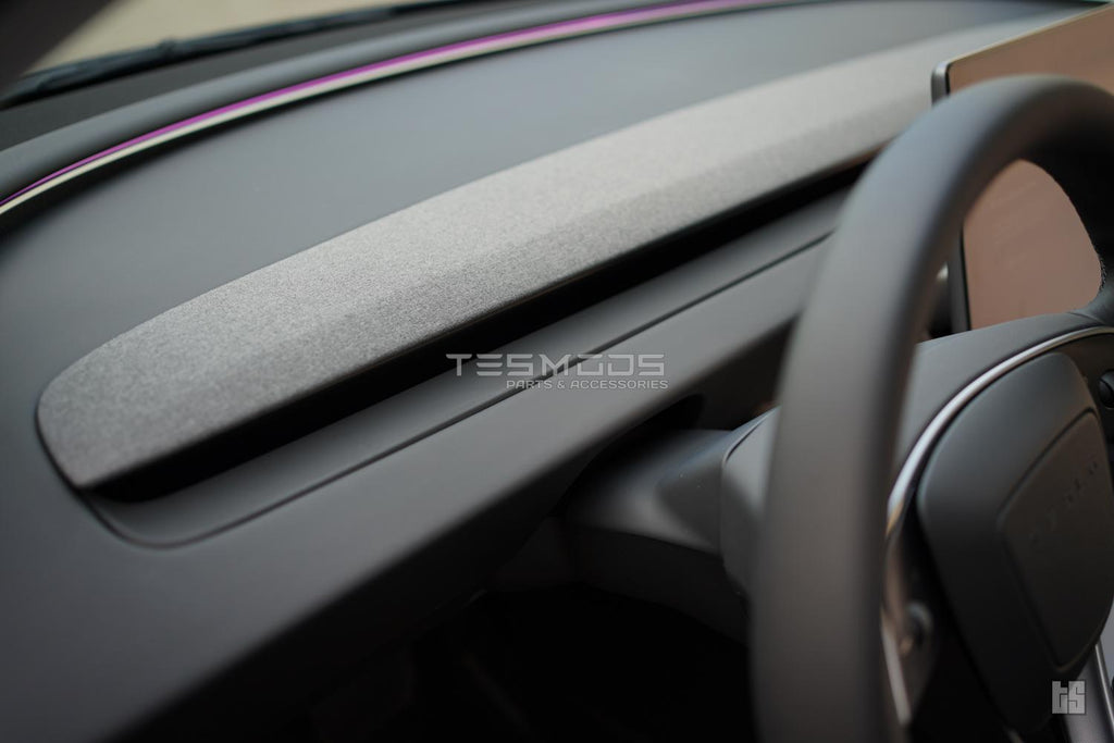 Model 3 Matte Black Dash Trim Cover - Model 3, Model 3 Highland