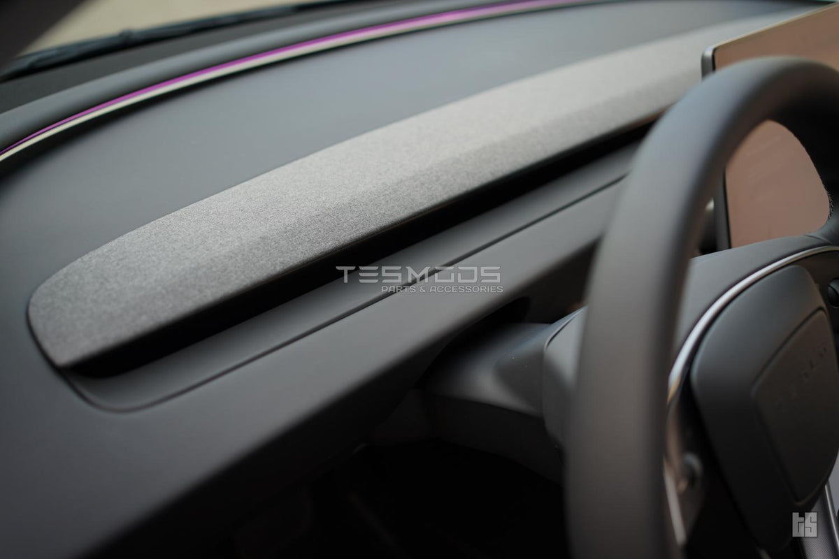 Model 3 Matte Black Dash Trim Cover - Model 3, Model 3 Highland