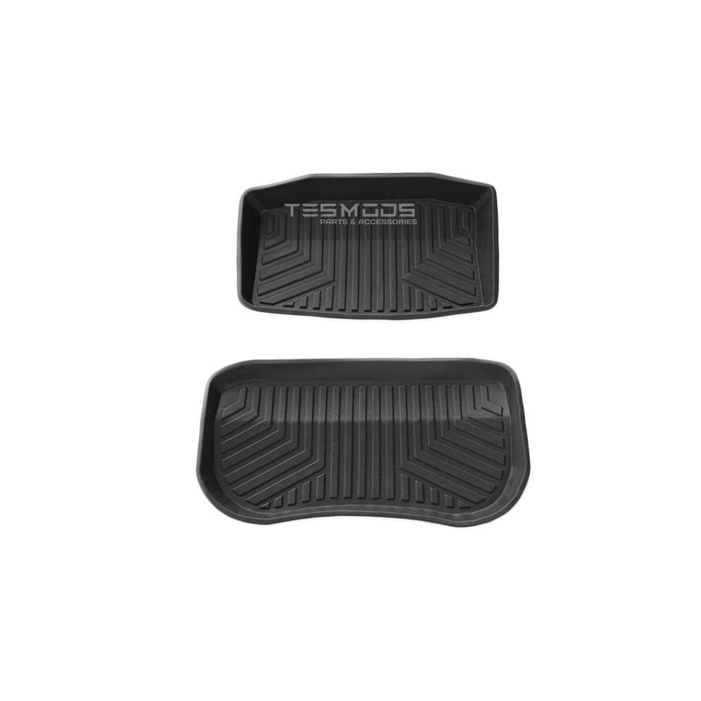 Tesmods 3D frunk and sub-trunk mats for Tesla Model 3