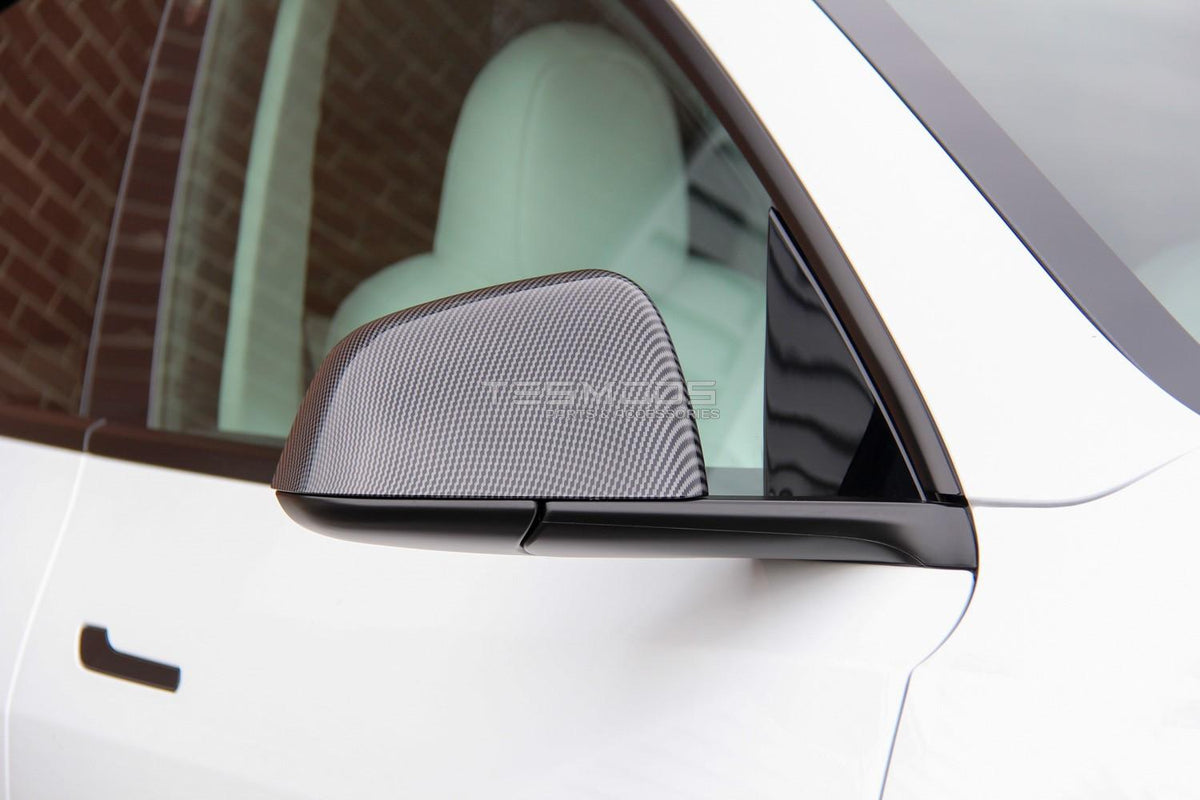 Model 3 Side Mirror Covers – Carbon Fiber