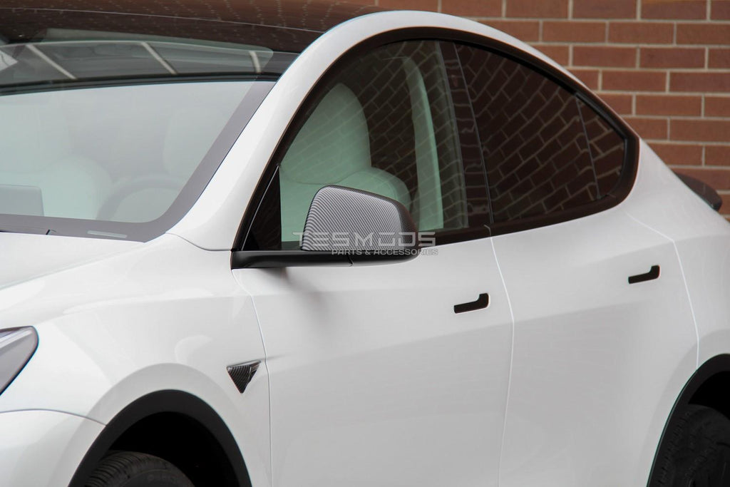 Model 3 Side Mirror Covers – Carbon Fiber