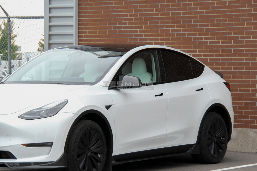 Model Y Side Mirror Covers – Carbon Fiber
