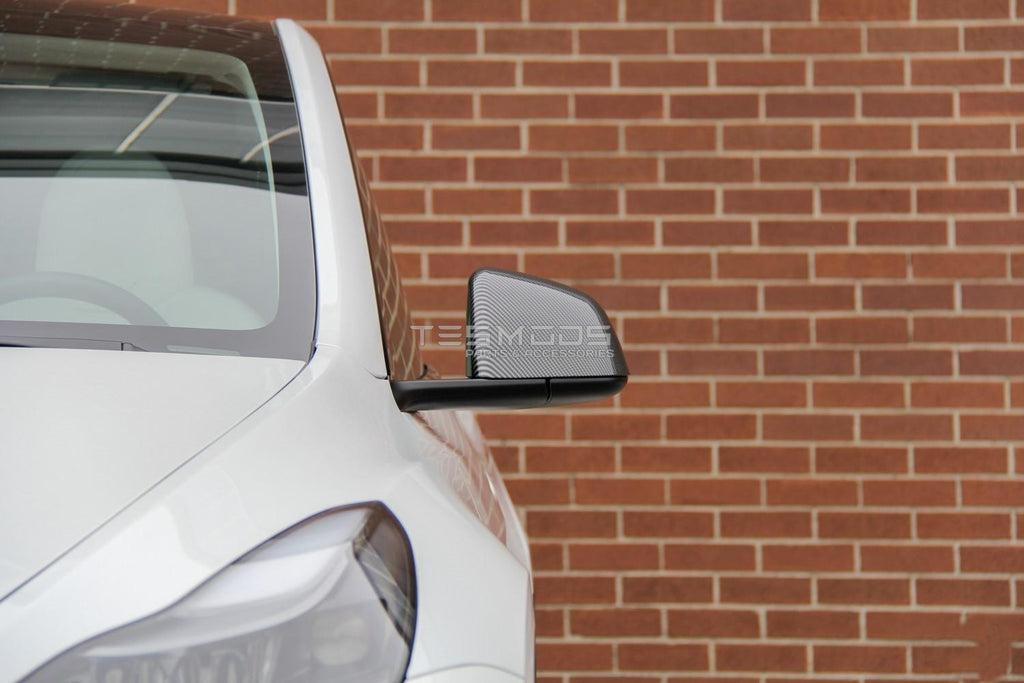 Model 3 Side Mirror Covers – Carbon Fiber