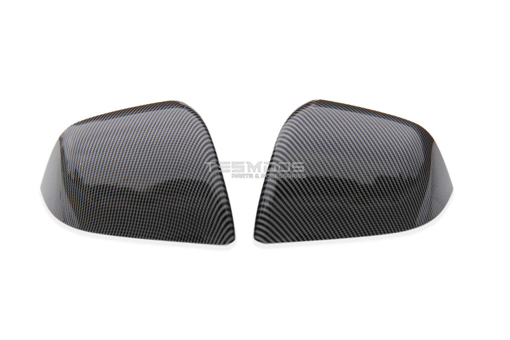 Model Y Side Mirror Covers – Carbon Fiber