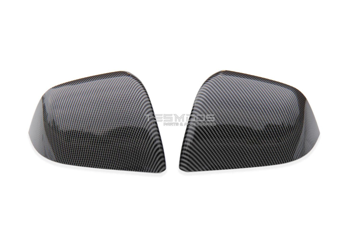 Model Y Side Mirror Covers – Carbon Fiber