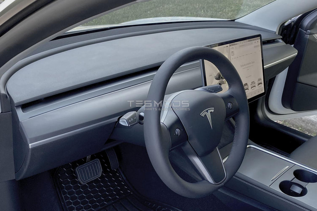 Model 3 Matte Black Dash & Doors Trim Covers