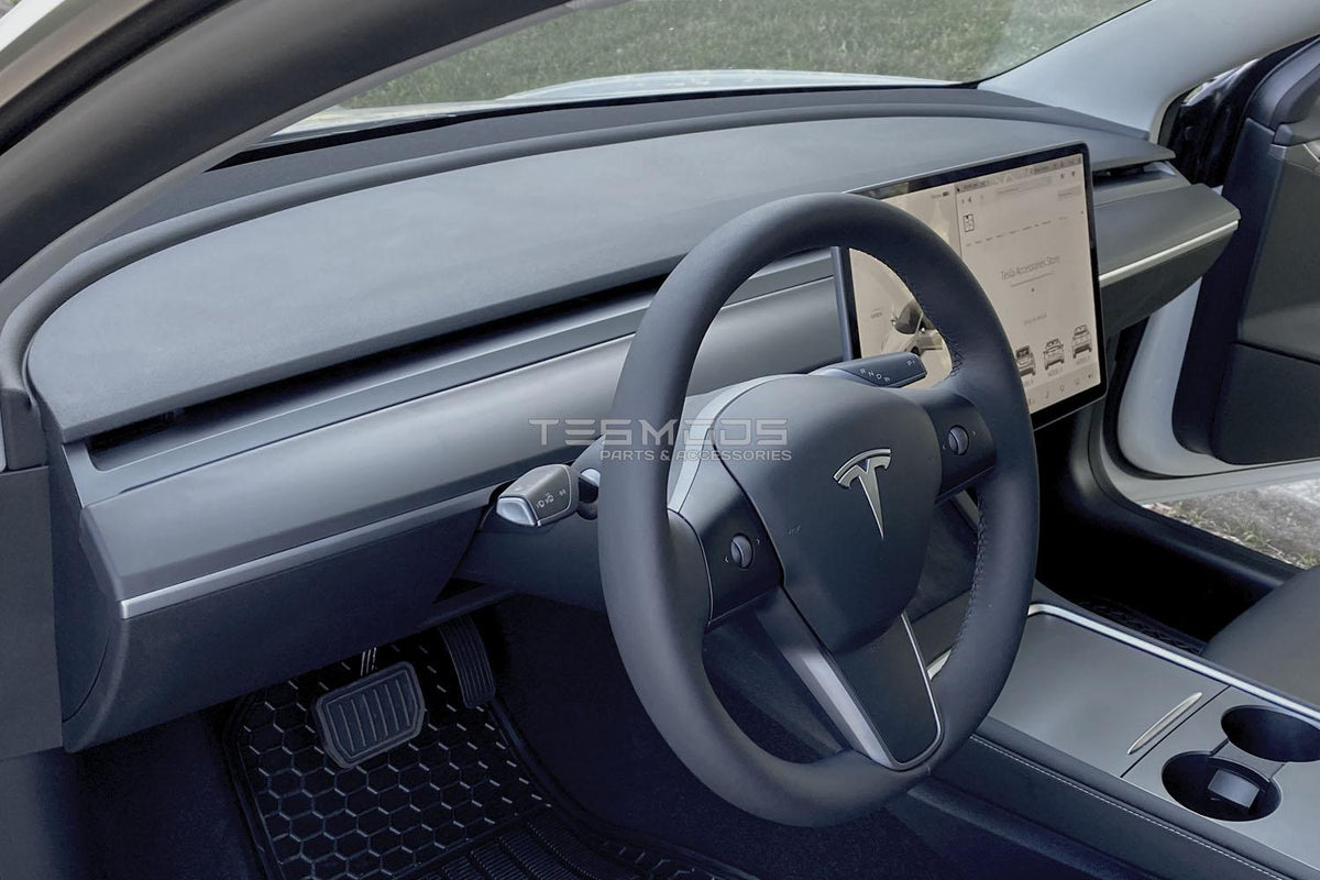 Model 3 Matte Black Dash & Doors Trim Covers