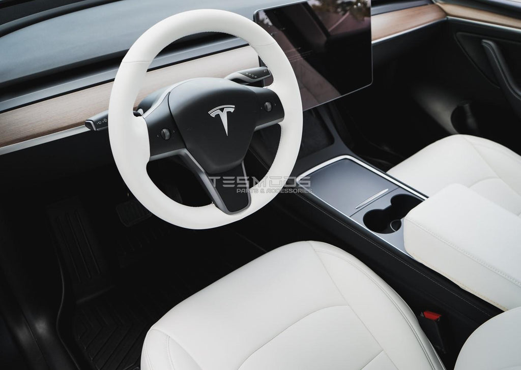 Model Y Napa Leather Seat Covers – Dove White