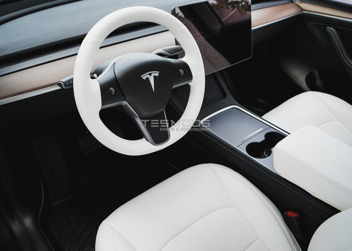 Model Y Napa Leather Seat Covers – Dove White