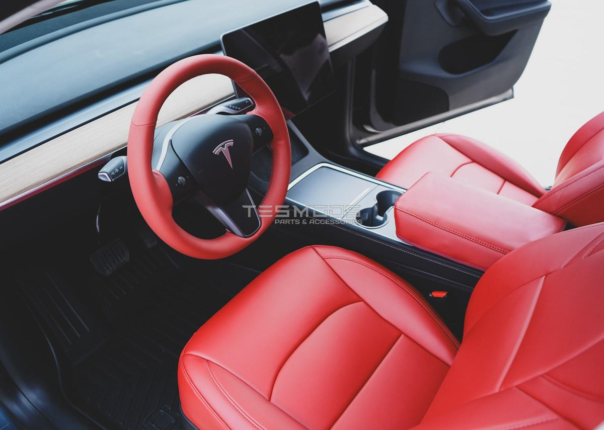 Model Y Napa Leather Seat Covers – Rolls Royce Red
