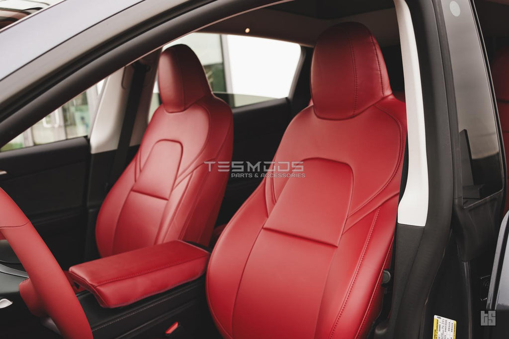 Model 3 Napa Leather Seat Covers – Rolls Royce Red