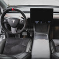 Model Y Napa Leather Seat Covers – Onyx Black w/ Suede