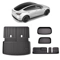 Model Y Frunk Trunk 3rd Row & Back Seat Mats – 3D Extreme Performance – 7 Seater