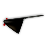 SIDE REPEATER TRIM – CARBON BLACK AERO RIB – LEFT HAND