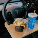 Model Y Steering Wheel Tray Table