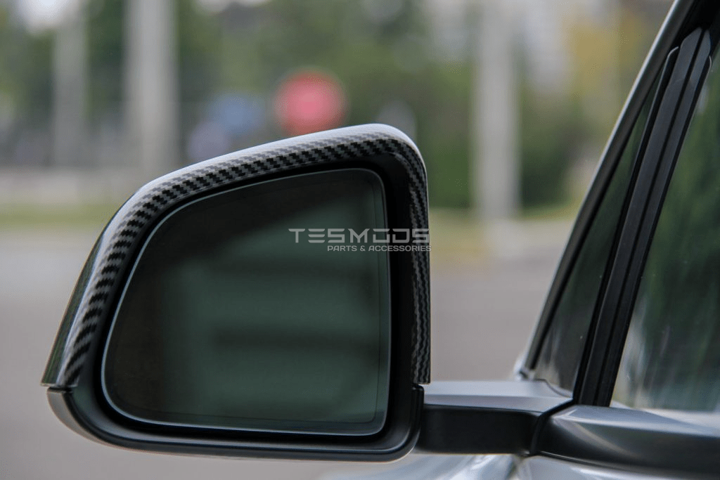 Model Y Side Mirror Covers – Carbon Fiber