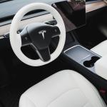 Model 3 Napa Leather Seat Covers – Dove White