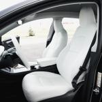 Model 3 Napa Leather Seat Covers – Dove White