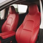 Model 3 Napa Leather Seat Covers – Rolls Royce Red