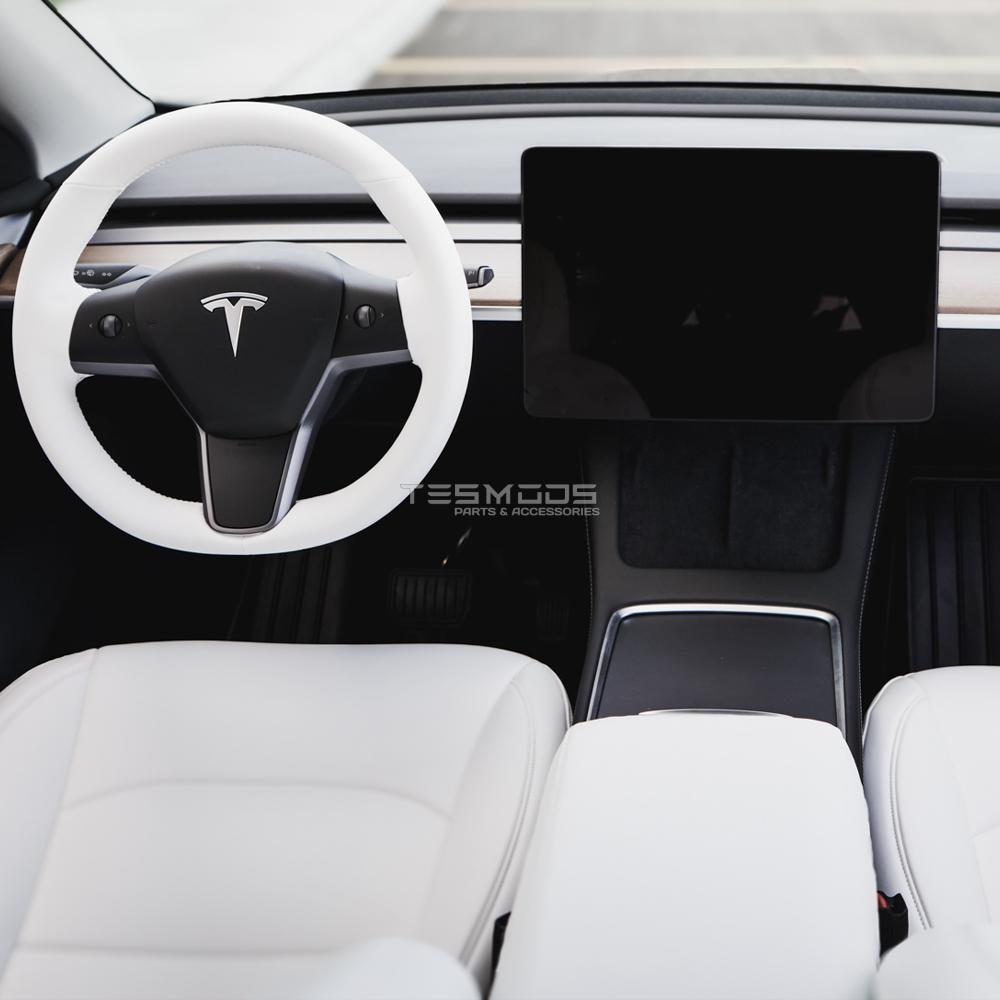Model Y Napa Leather Seat Covers – Dove White