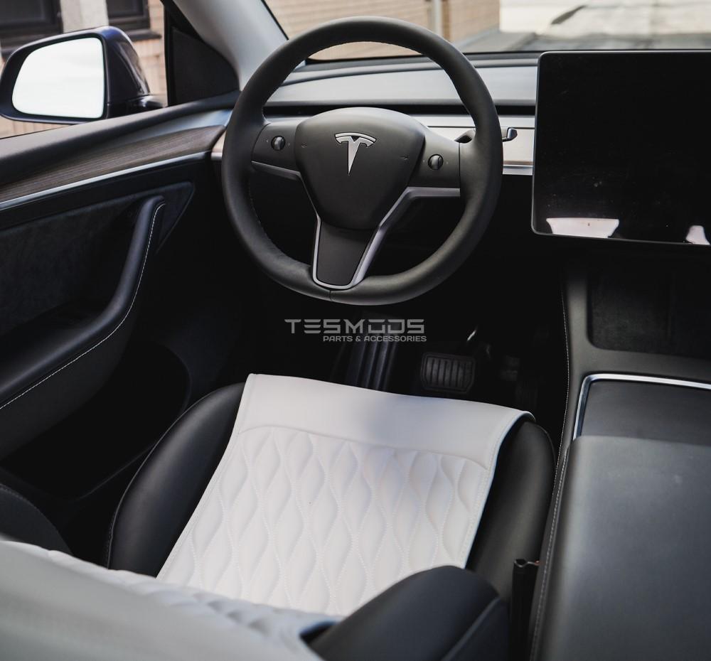 Model Y Napa Leather Seat Covers – Dove White