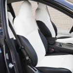 Model 3 Napa Leather Seat Protectors – Dove White