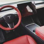 Model 3 Steering Wheel Cover – Hand Stitch – Rolls Royce Red